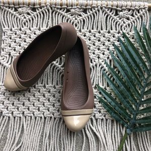 Crocs Cap Toe Flats Size 7